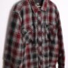Camisa Interior Guateado Gris y Burdeos Vintage "L"
