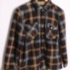 Camisa Polar Cuadros Marrones Vintage "2XS"