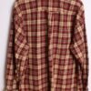 Camisa Franela Cuadros Teja y Amarillo Vintage "XL"