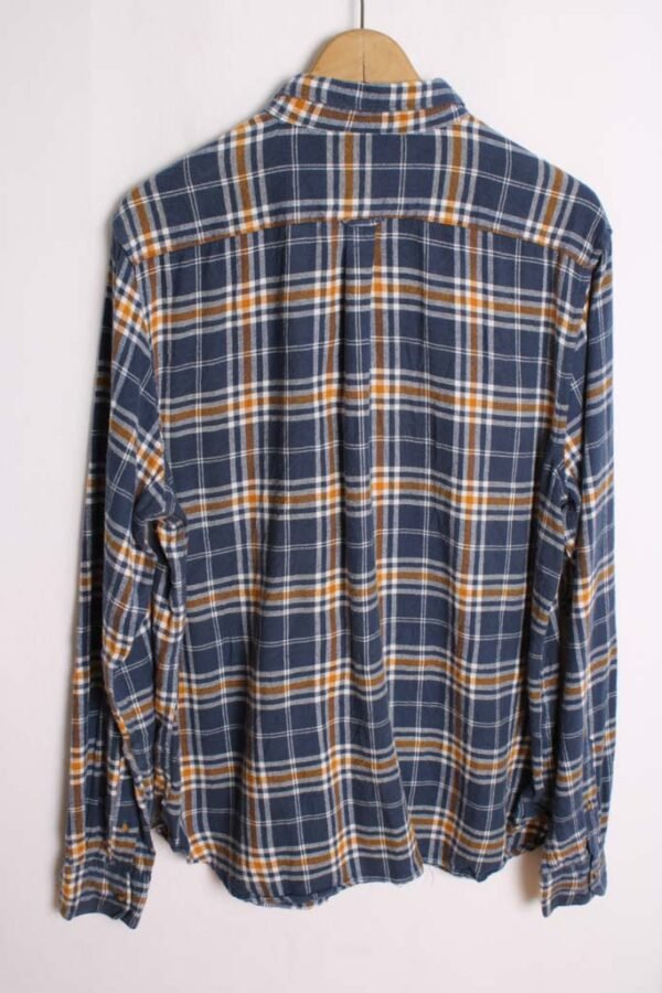 camisa franela cuadros vintage_-58 Camisa Franela Cuadros Azul Vintage "L"