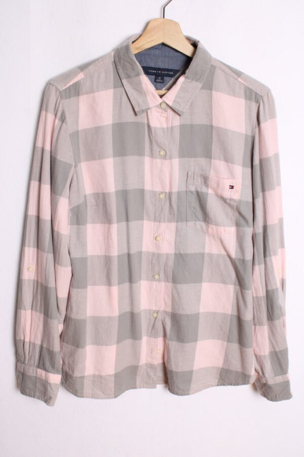 camisa franela vintage ralph lauren-34 Camisa Tommy Hilfiger Vintage Cuadros Pastel "M"