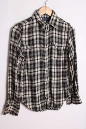 Camisa Ralph Lauren Western Vintage Franela "2XS"