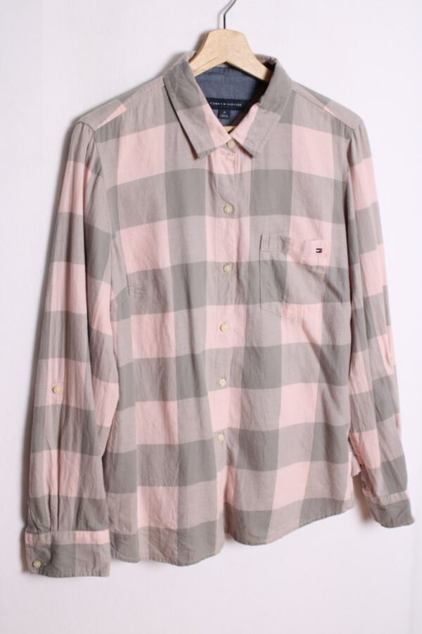 camisa franela vintage ralph lauren-48 Camisa Tommy Hilfiger Vintage Cuadros Pastel "M"