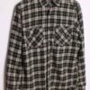 Camisa Franela Vintage Cuadros Verdes "M"