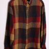 Camisa Franela Vintage Cuadros Ocres "M"