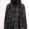 Camisa Franela Capucha Grises Vintage "L"