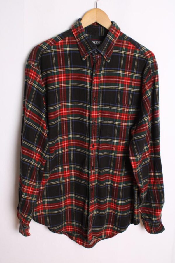 camisa franela vintage_-54 Camisa de Franela Vintage Cuadro Escocés "L"