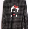 Camisa Franela Cuadros Grises Vintage "M"