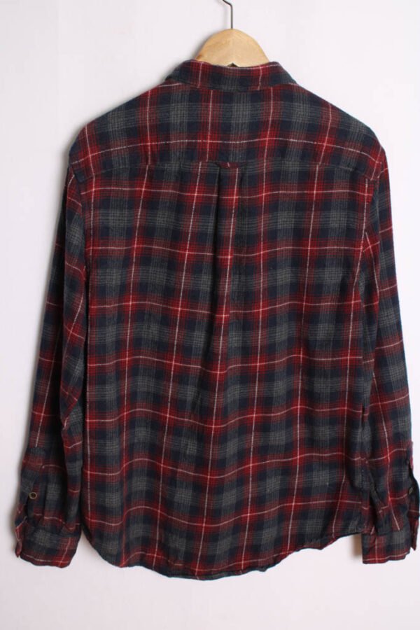 Camisa Franela Cuadros Azul Vintage "M"