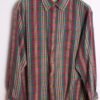 Camisa Cuadros Franela Verde Vintage "2XL"