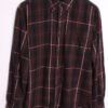Camisa Franela Cuadros Berenjena "M"