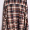 Camisa Franela Vintage Cuadros Azul y Caldera "XL"