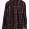 Camisa Franela Cuadros Berenjena "M"