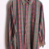 Camisa Cuadros Franela Verde Vintage "2XL"