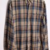 Camisa Franela Cuadros Azules Vintage "L"