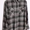 camisa franela vintage_-99 Camisa Wrangler Vintage Franela Cuadros Grises "M"