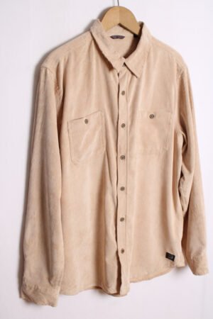 Camisa de Pana Tono Beige Vintage "L"