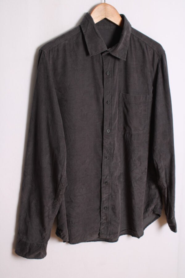 camisa pana chico vintage Camisa de Pana Gris Oscuro Vintage "L"