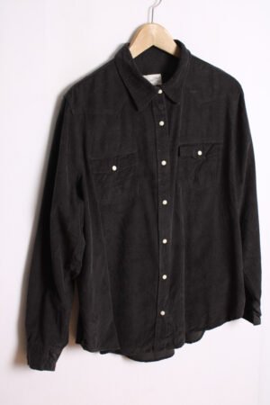 Camisa de Pana Gris Vintage "2XL"