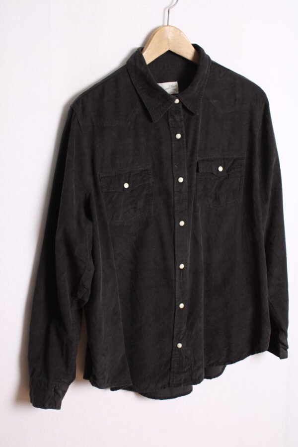 Camisa de Pana Gris Vintage "2XL"