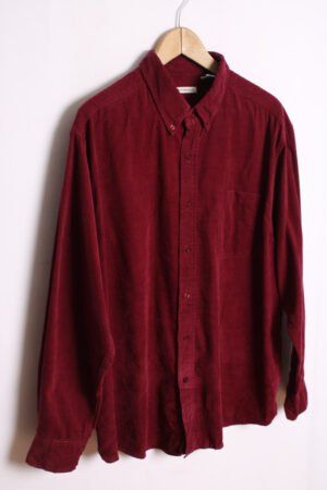 Camisa de Pana Burdeos Vintage "XL"