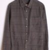 Camisa Pana Cuadros Grises Vintage "XL"
