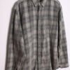 camisa pana franela cuadros chico vintage-17 Camisa Cuadros Pana Grises Vintage "XL"