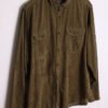 camisa pana franela cuadros chico vintage-18 Camisa de Pana Verde Vintage "L"