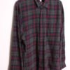 Camisa Franela Cuadros Grises Vintage "L"