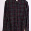 Camisa Franela Cuadros Grises Vintage "L"