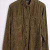 camisa pana franela cuadros chico vintage-61 Camisa de Pana Verde Vintage "L"