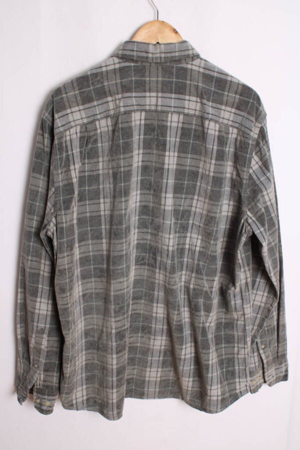 camisa pana franela cuadros chico vintage-64 Camisa Cuadros Pana Grises Vintage "XL"