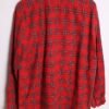 Camisa Cuello Mao Cuadros Rojos "L/XL"