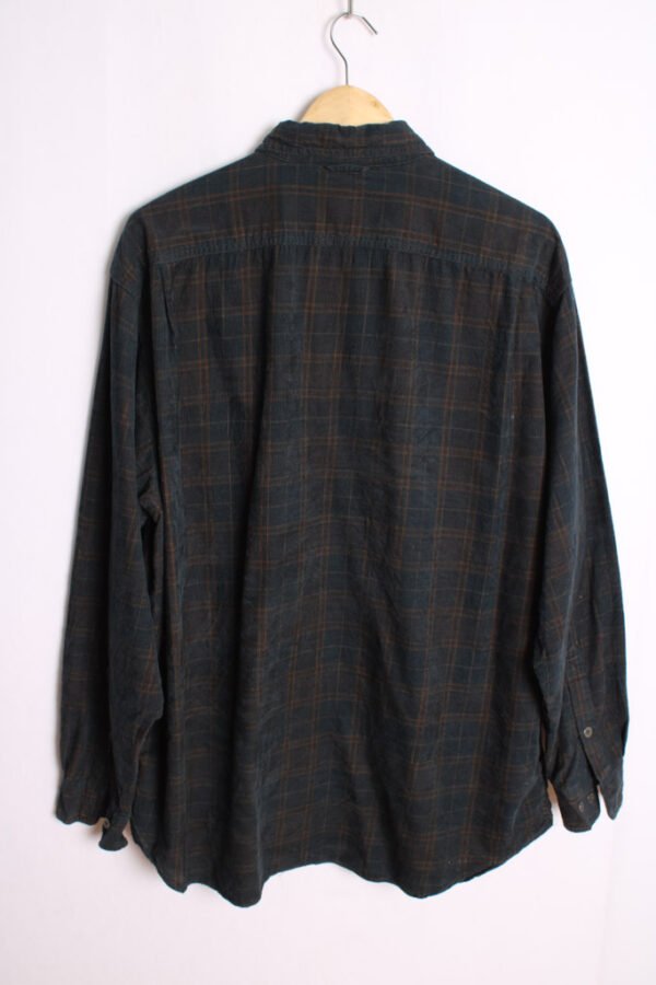 Camisa de Pana Azul Marino Vintage "L"
