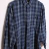Camisa Franela Cuadros Azules Vintage "L"