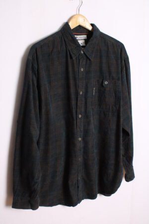 Camisa de Pana Azul Marino Vintage "L"