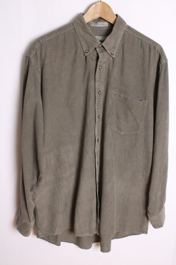 Camisa Pana Vintage Color Gris "XL"