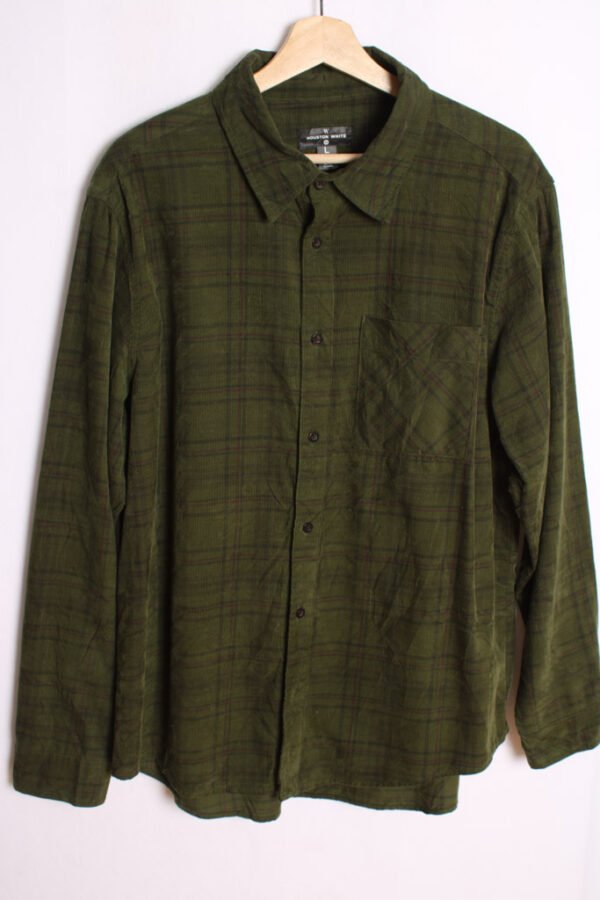 Camisa Vintage Verde de Pana "L"
