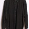 Camisa Pana Negra Estampado Gris Vintage "2XL"