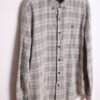 camisa vintage chico pana Camisa Cuadros Pana Grises Vintage "XL"