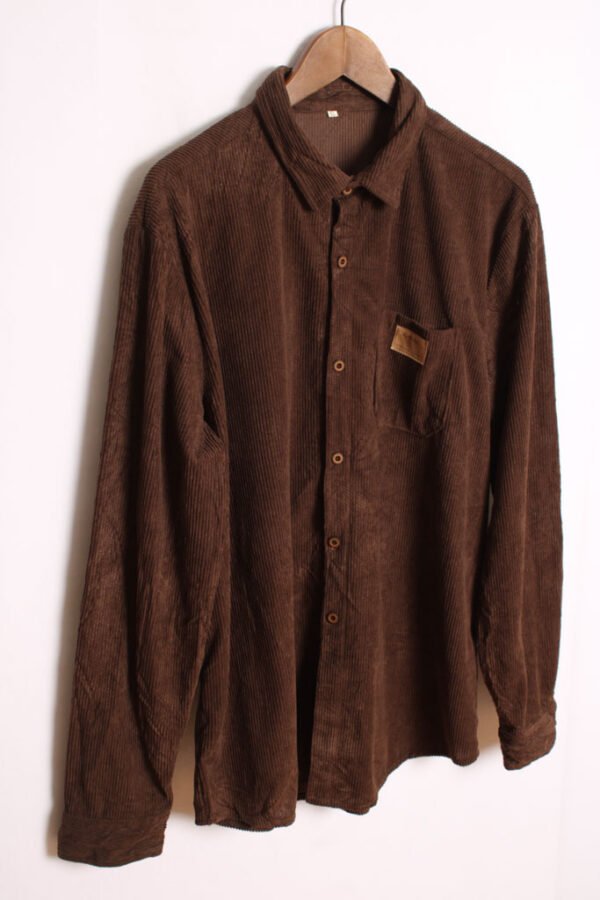 Camisa Pana Color Marrón Vintage "L"