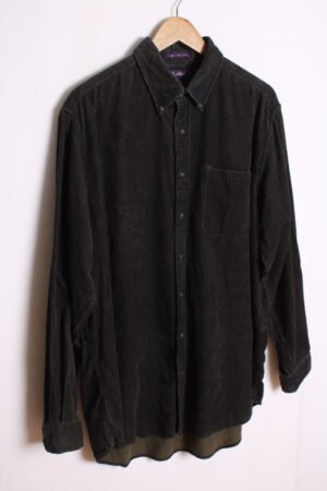 Camisa Vintage Pana en Color Gris "XL"
