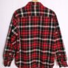 Camisa Forrada Cuadros Rojo y Gris Vintage "M"