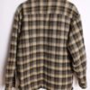 Camisa Forrada Vintage Cuadros Negro y Beige "L"