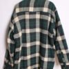 Camisa Vintage Forrada Cuadros Verde y Beige "XL"