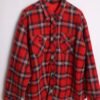 Camisa Forrada Cuadros Roja Vintage "2XL"