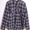 Camisa Forrada Vintage Azul y Rojo Vintage "XL"