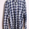 Camisa Franela Cuadros Azules y Blancos Vintage "XL"