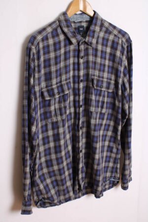 camisa vintage franela cuadros_-21 Camisa Franela Cuadros GAP Vintage "L/XL"
