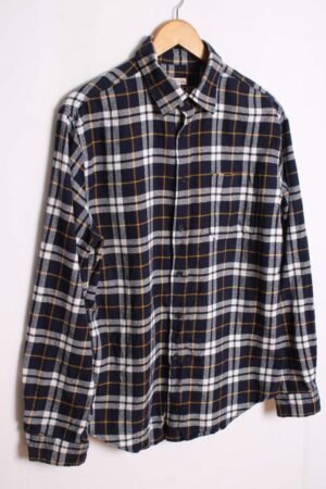 camisa vintage franela cuadros_-23 Camisa Franela Cuadros Bicolor Vintage "M"